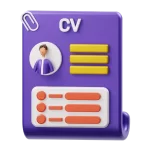 Portfolio illustration with cv